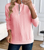 Textured Zipper Sweatshirt – Stylish & Comfy