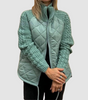 Carina™ Patchwork Down Jacket in Wool