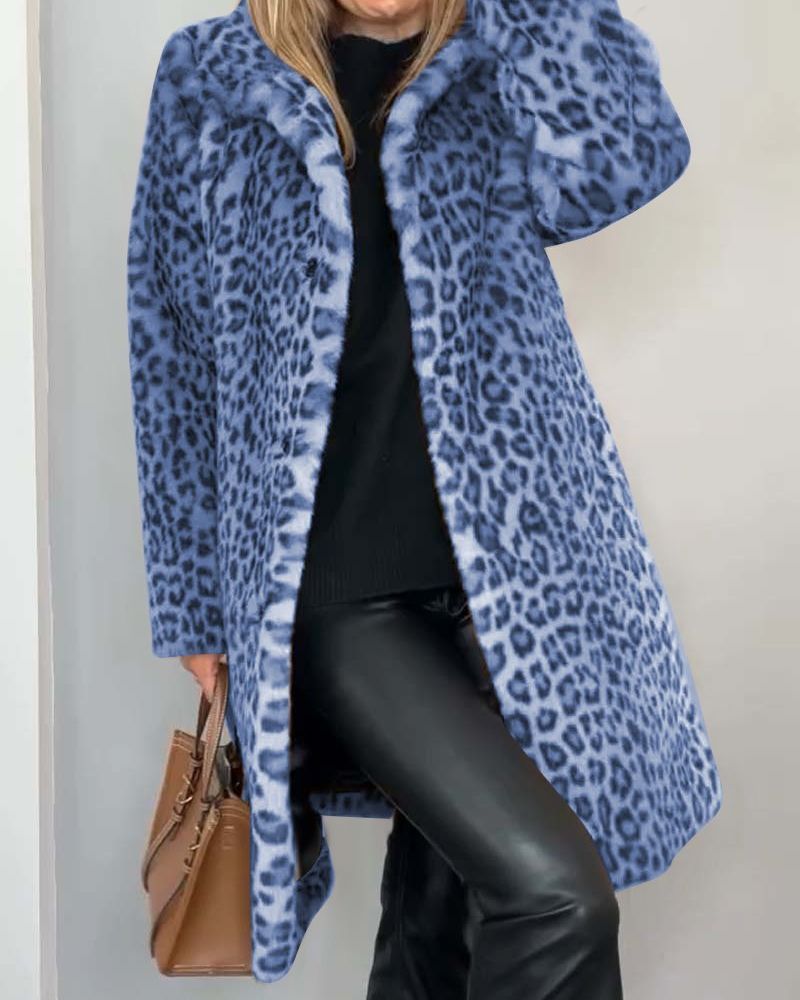 Lysandra™ Chic Leopard Print Coat