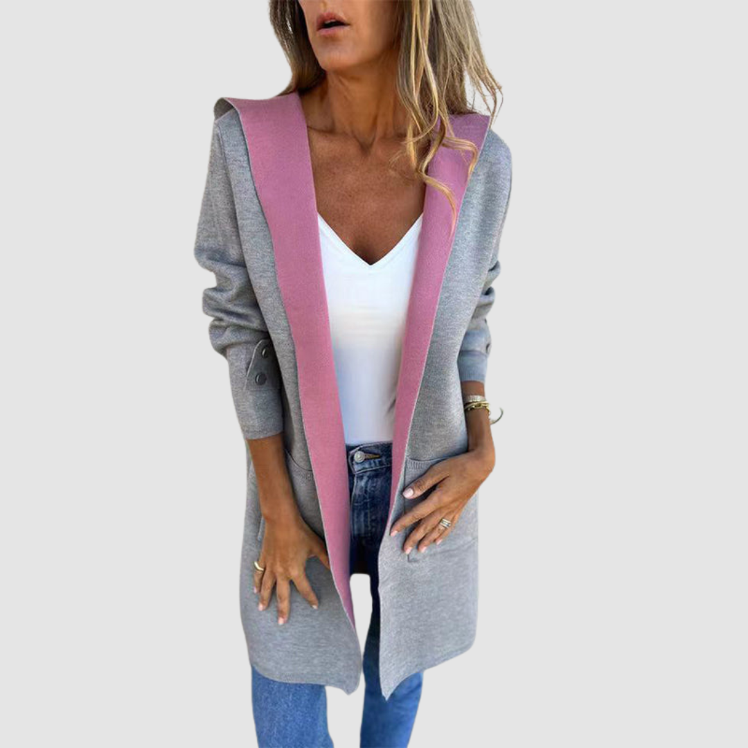 Mariela™ Color-Blocked Hooded Coat