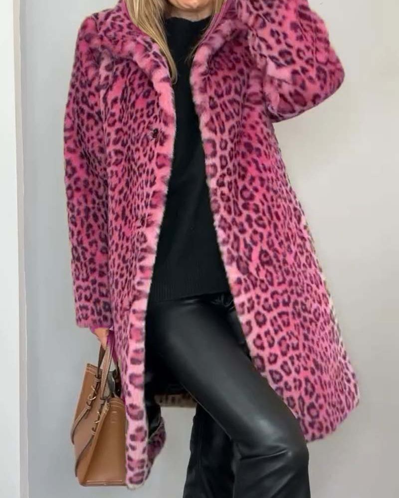 Lysandra™ Chic Leopard Print Coat