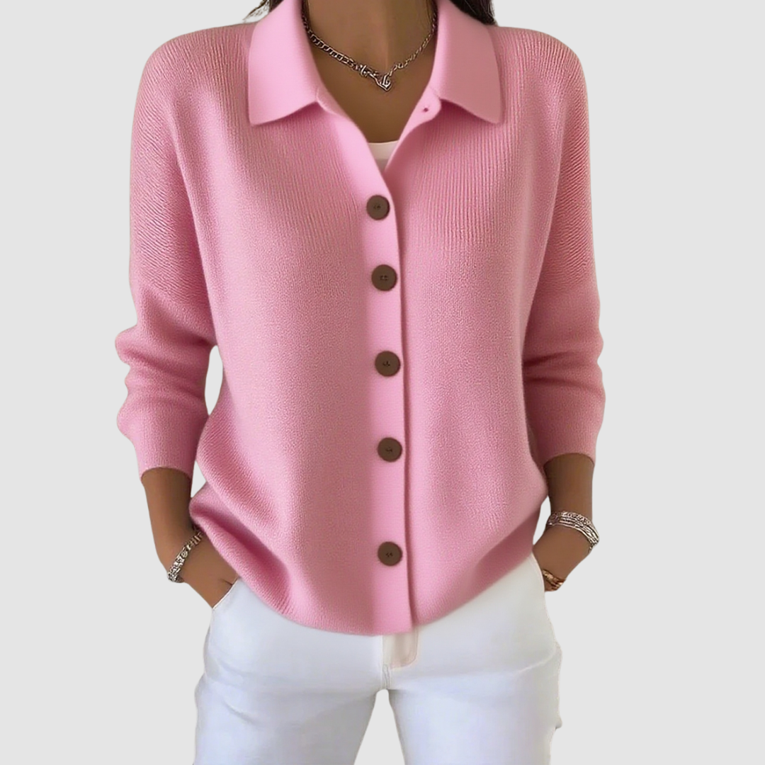 Riah™ Knitted Button-Up Cardigan