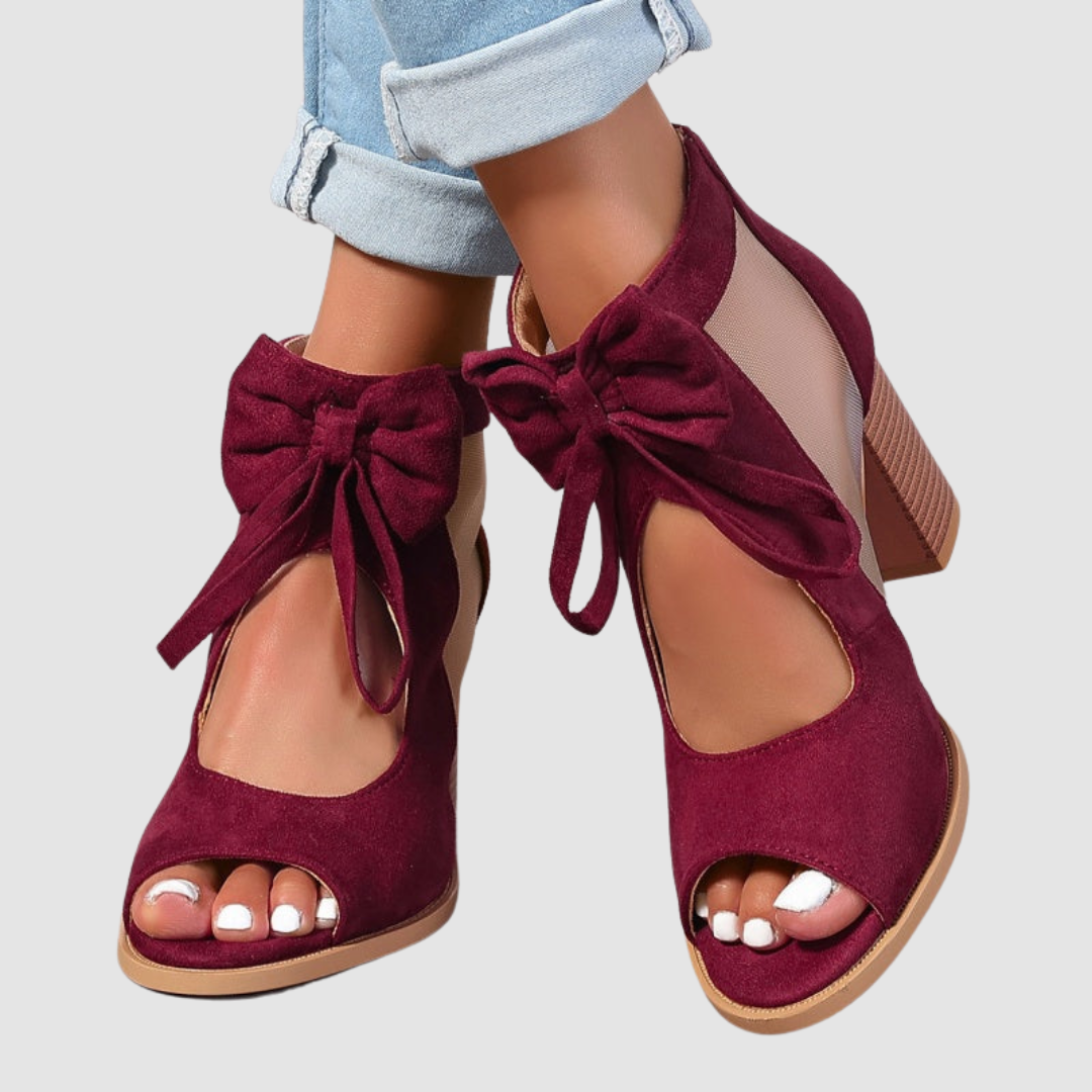 Rebecca™ Bow-Embellished Orthopedic Heels
