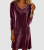 Misty™ Velvet Long Sleeve Dress