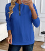 Textured Zipper Sweatshirt – Stylish & Comfy