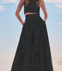 Larissa™ Embroidered Blouse & High-Waisted Maxi Skirt Ensemble