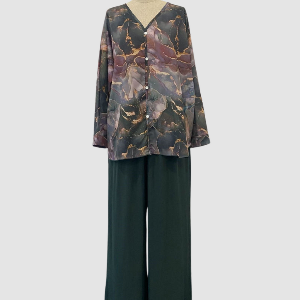 Aurora™ Chic Printed Two-Piece Ensemble