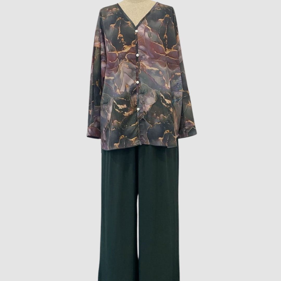 Aurora™ Chic Printed Two-Piece Ensemble