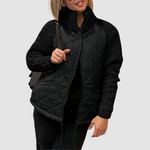 Carina™ Patchwork Down Jacket in Wool