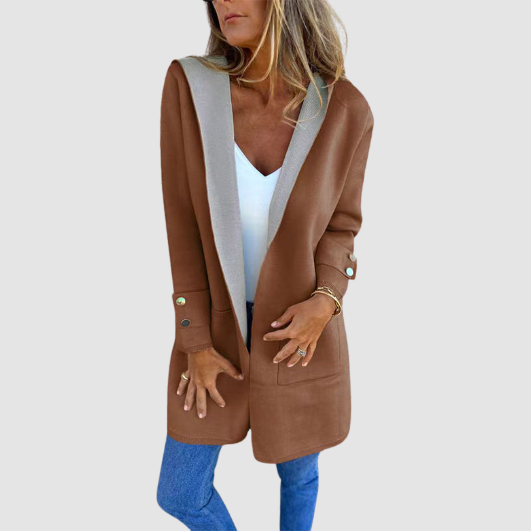 Mariela™ Color-Blocked Hooded Coat