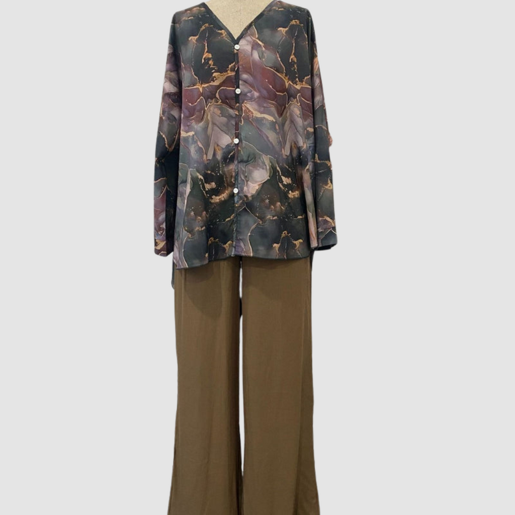 Aurora™ Chic Printed Two-Piece Ensemble