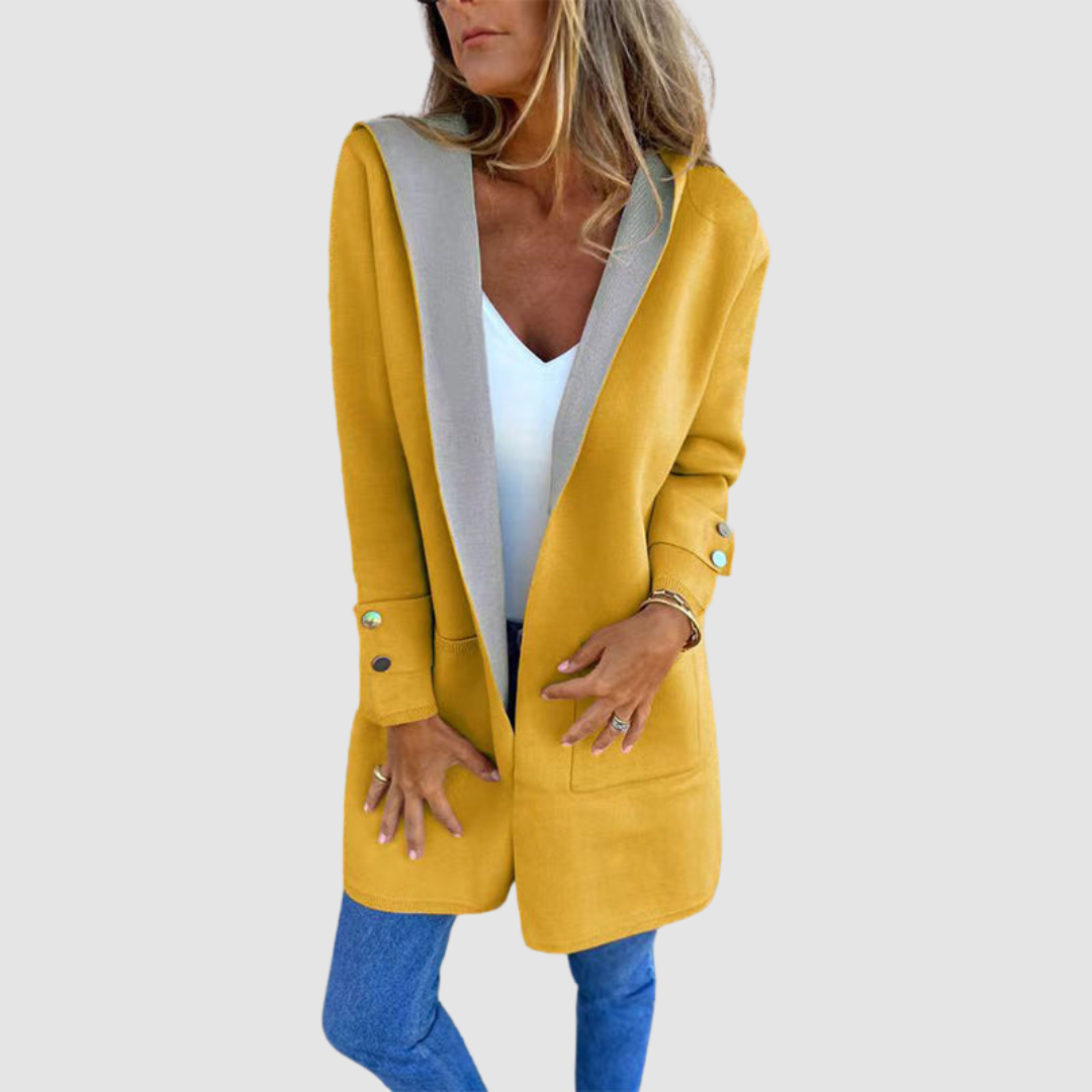 Mariela™ Color-Blocked Hooded Coat
