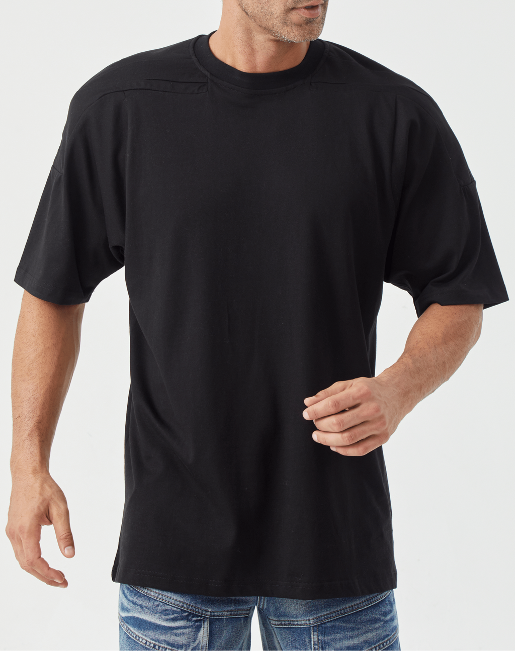 Shoulder-Padded T-Shirt