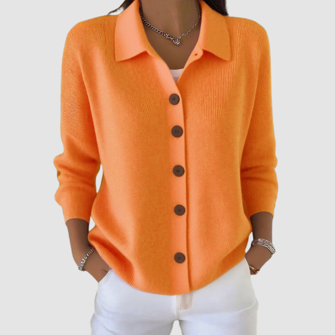 Riah™ Knitted Button-Up Cardigan