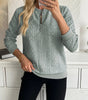 Textured Zipper Sweatshirt – Stylish & Comfy