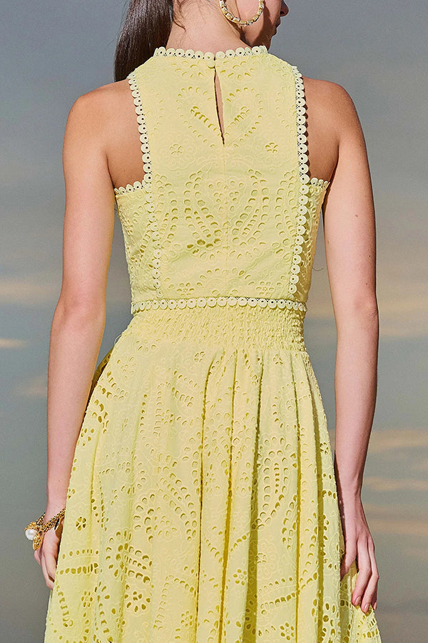 Larissa™ Embroidered Blouse & High-Waisted Maxi Skirt Ensemble