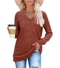 Lightweight V-Neck Knit Sweater – Relaxed Long Sleeve Pullover
