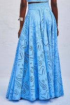 Larissa™ Embroidered Blouse & High-Waisted Maxi Skirt Ensemble