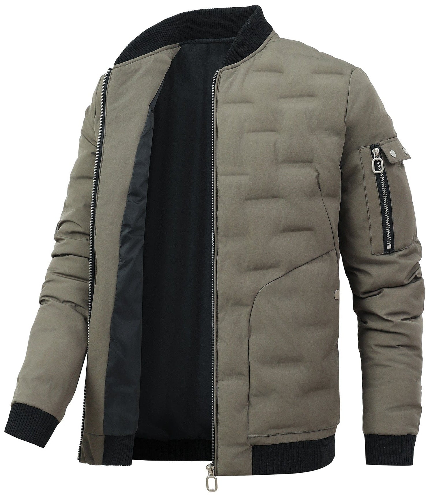 Quilted Bomber Jacket
