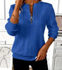 Textured Zipper Sweatshirt – Stylish & Comfy