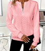 Textured Zipper Sweatshirt – Stylish & Comfy