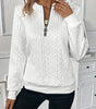 Textured Zipper Sweatshirt – Stylish & Comfy