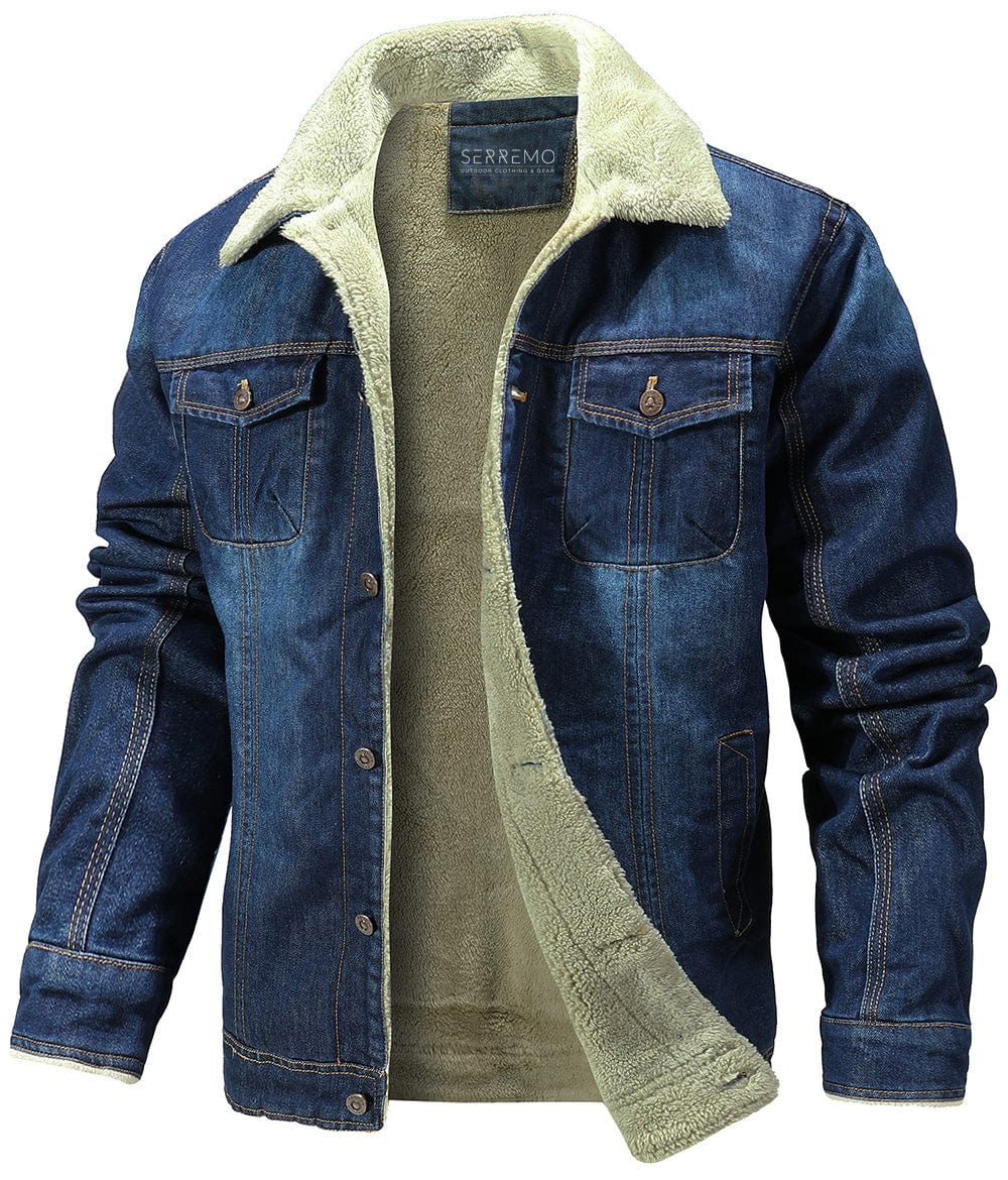 Fleece-Lined Denim Jacket (Available in 2 Styles)
