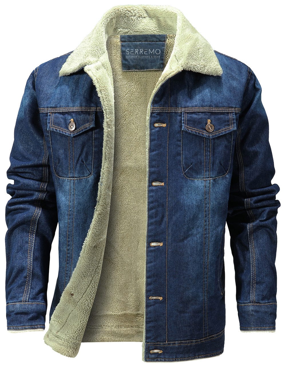 Fleece-Lined Denim Jacket (Available in 2 Styles)
