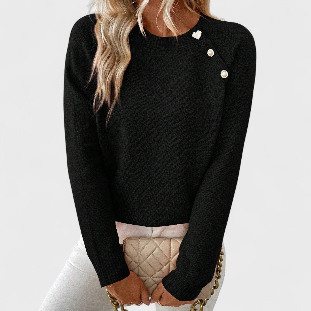 Riya™ Asymmetrical One-Shoulder Knit Sweater