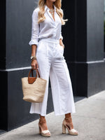 Nelle™ Chic Shirt and Capri Ensemble