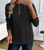 Textured Zipper Sweatshirt – Stylish & Comfy