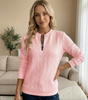 Textured Zipper Sweatshirt – Stylish & Comfy
